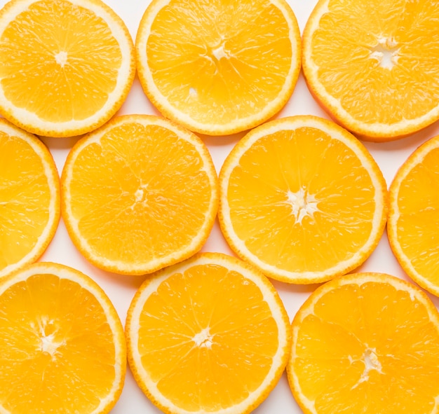 Close-up pyszne organiczne plastry pomarańczy