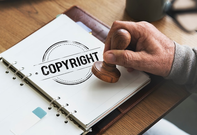 Bezpłatne zdjęcie copyright design licencja patentowa koncepcja wartości znaku towarowego