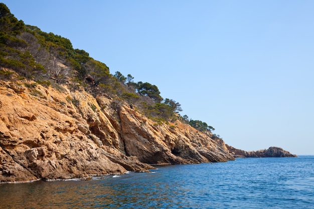 Costa Brava wybrzeża krajobrazu