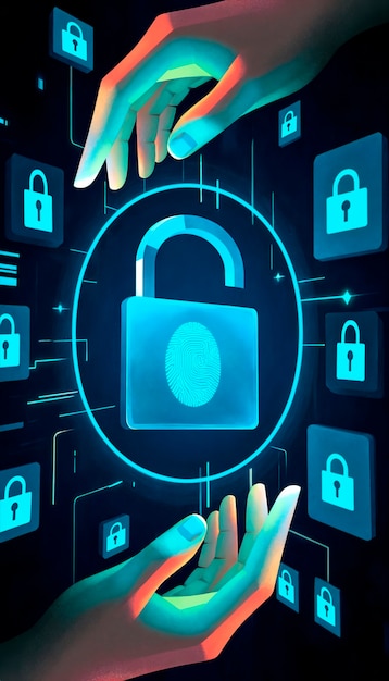 Cybersecurity: protecting digital data with fingerprint authentication