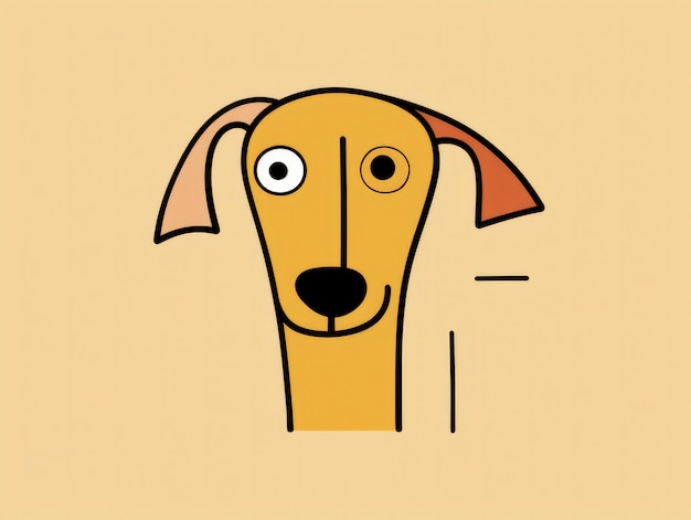 Bezpłatne zdjęcie cyfrowa sztuka słodki pies