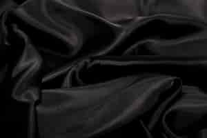 Bezpłatne zdjęcie czarny jedwabnej tkaniny tekstury tło
