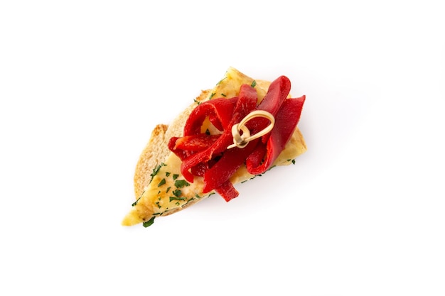 Czerwona papryka i hiszpański omlet