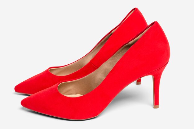 Czerwone buty na wysokim obcasie damskie moda formalna