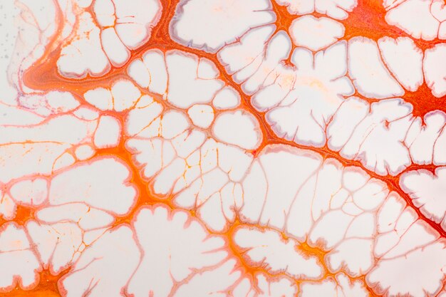 Czerwone płynne marmurowe tło DIY estetyczna płynna tekstura sztuka eksperymentalna