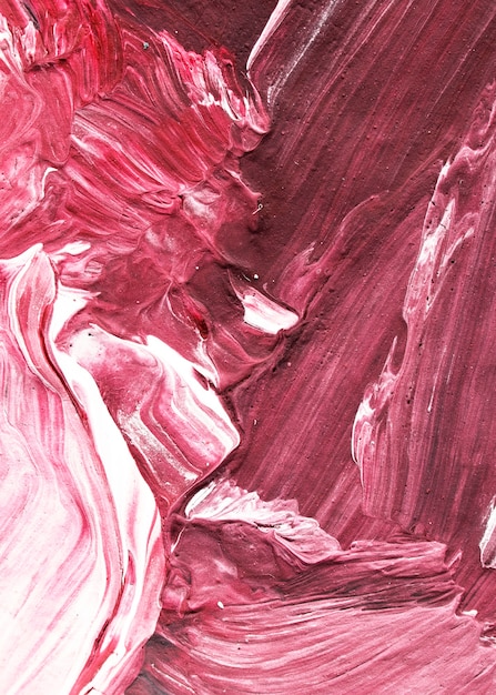 Bezpłatne zdjęcie czerwone pociągnięcia farbą olejną teksturowane tło