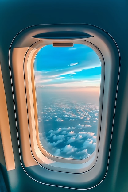 Bezpłatne zdjęcie czyste wnętrze samolotu
