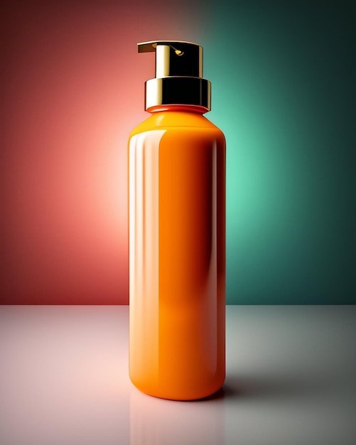 Darmowe zdjęcie makieta butelki produktu kosmetycznego z tłem