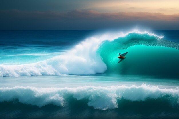 Darmowe Zdjęcie Tło Letnia Podróż Plaża Fale Surfing Błękitne Niebo