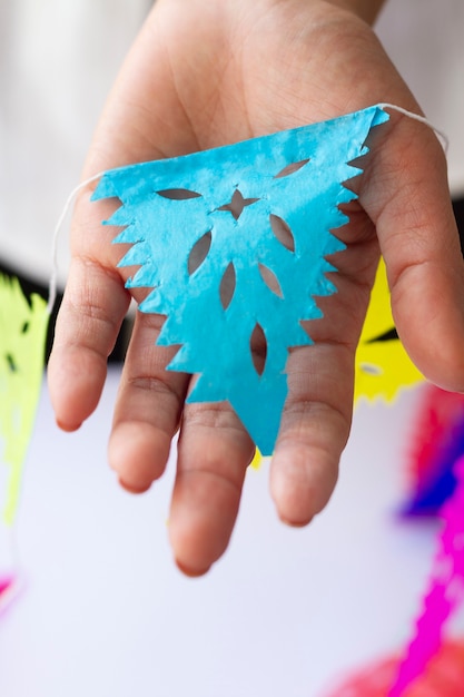 Bezpłatne zdjęcie dekoracje imprezowe papel picado