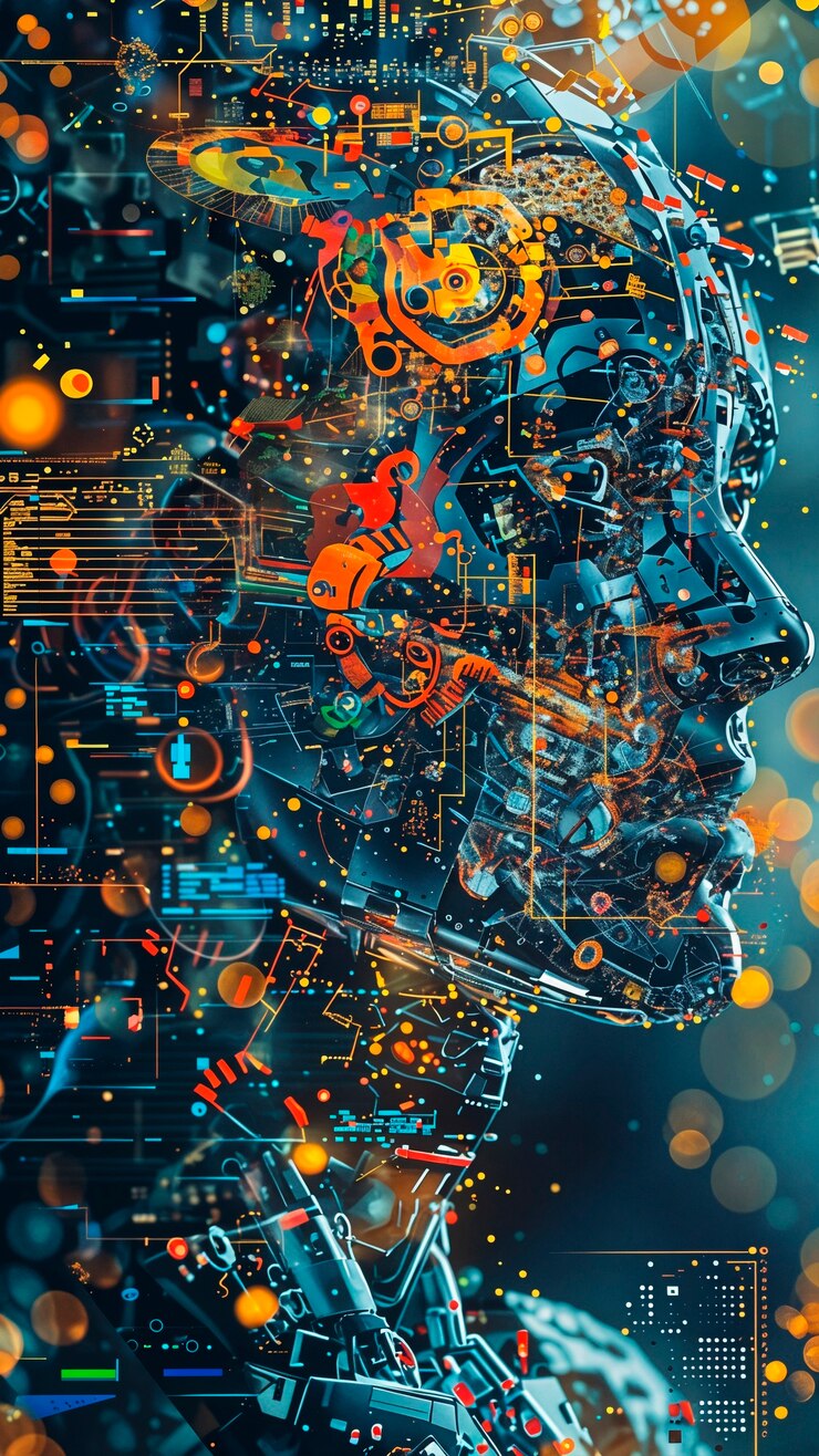 Bezpłatny plik Zdjęcie digital art of ai technologiczne tło