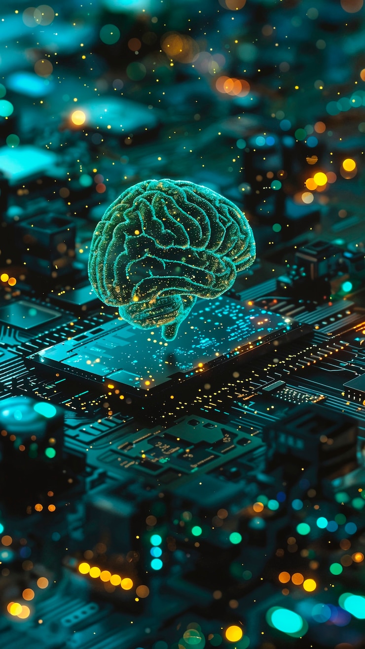 Bezpłatny plik Zdjęcie digital art of ai technologiczne tło