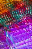 Bezpłatne zdjęcie długie gradienty ekspozycji neonów tekstury