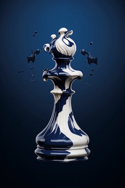 Dramatyczna figurka szachowa