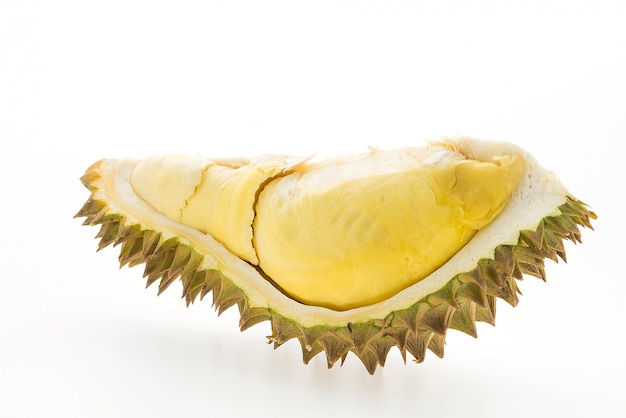 Durian owoców na białym tle