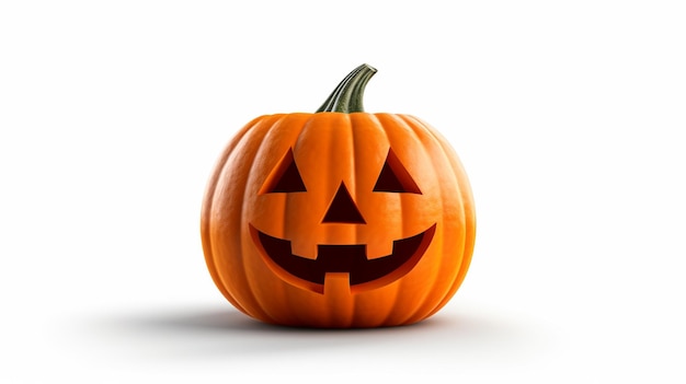 Bezpłatne zdjęcie dynie z halloween na neutralnym tle