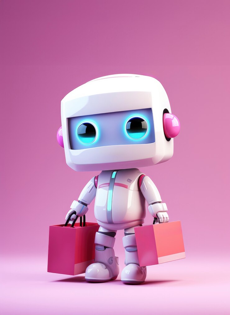 Bezpłatny plik Zdjęcie działający robot dostawczy 3d