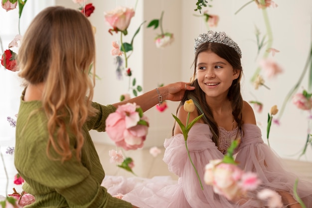 Dziewczyna Celebrująca Jej Quinceanera