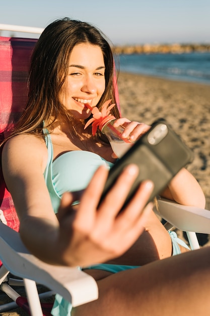 Dziewczyna na plaży