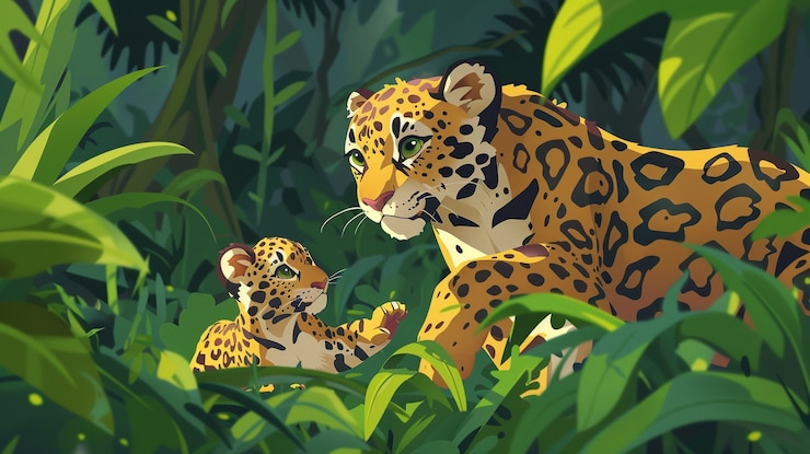 Bezpłatny plik Zdjęcie dziki jaguar w dżungli