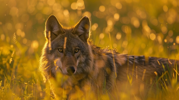 Bezpłatne zdjęcie dzikie wilki w przyrodzie