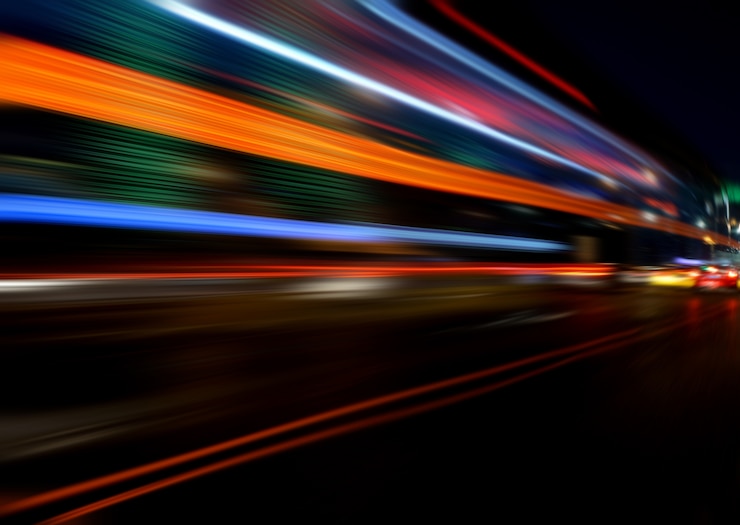 Bezpłatny plik Zdjęcie efekt szybkości ruchu dzięki city night
