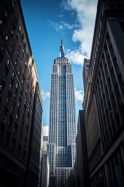 Bezpłatne zdjęcie empire state building w ciągu dnia