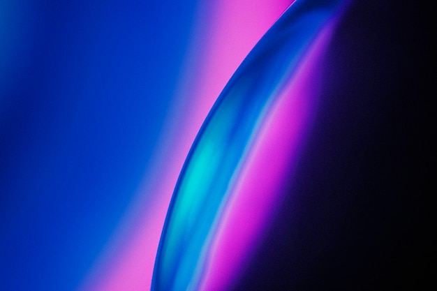 Estetyczne tło z abstrakcyjnym efektem neonowego światła LED