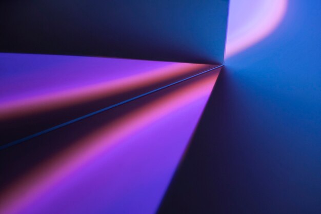 Estetyczne tło z gradientowym neonowym efektem świetlnym