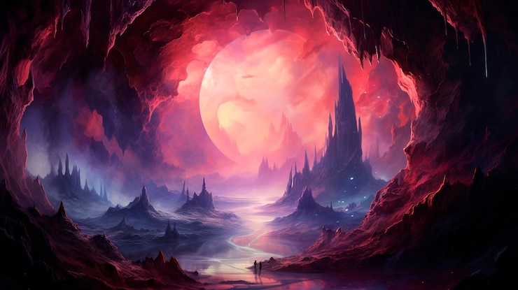 Bezpłatny plik Zdjęcie fantasy nieskończony krajobraz dziury