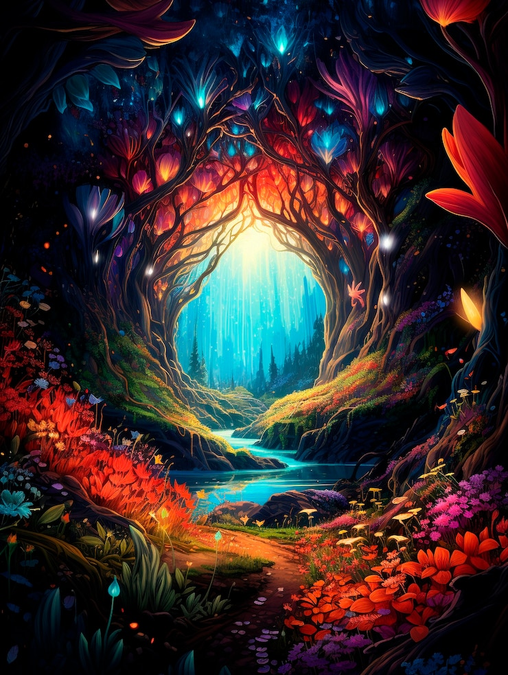 Bezpłatny plik Zdjęcie fantasy nieskończony krajobraz dziury