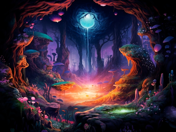 Bezpłatny plik Zdjęcie fantasy nieskończony krajobraz dziury