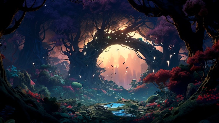 Bezpłatny plik Zdjęcie fantasy nieskończony krajobraz dziury