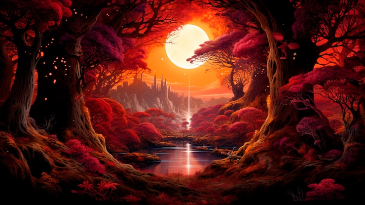 Bezpłatny plik Zdjęcie fantasy nieskończony krajobraz dziury