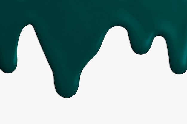 Bezpłatne zdjęcie farba akrylowa ociekająca w kolorze głębokiej zieleni