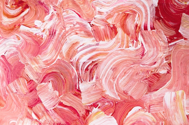 Bezpłatne zdjęcie farba akrylowa teksturowana w tle w różowym estetycznym stylu kreatywnym