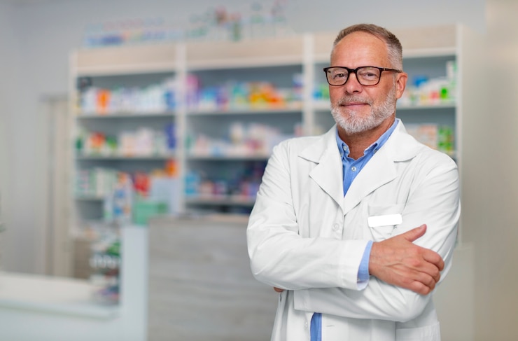 Bezpłatny plik Zdjęcie farmaceuta w pracy