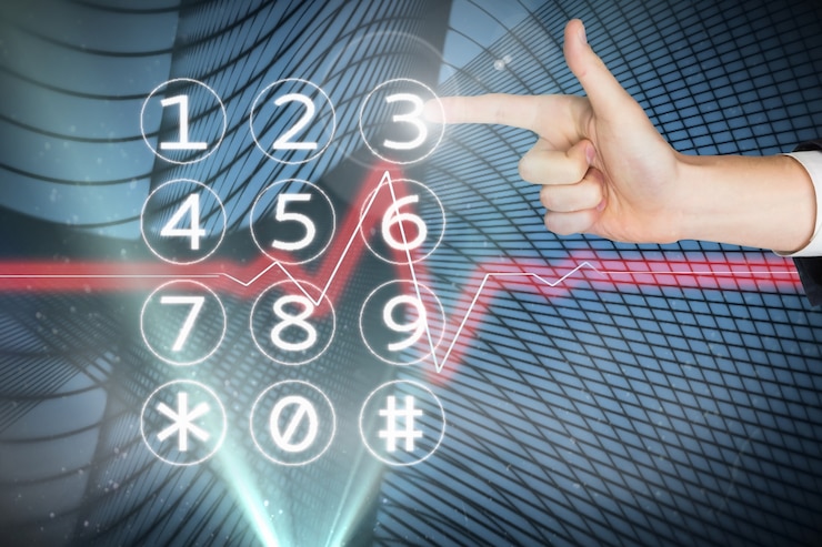 Bezpłatny plik Zdjęcie finger dotykania klawiatury numerycznej