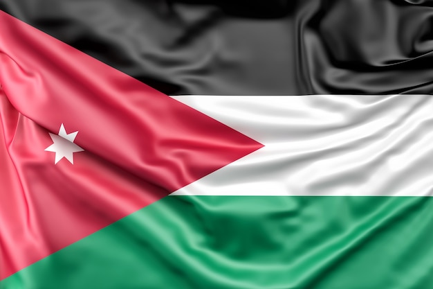 Bezpłatne zdjęcie flaga jordanii