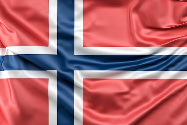 Bezpłatne zdjęcie flaga norwegii