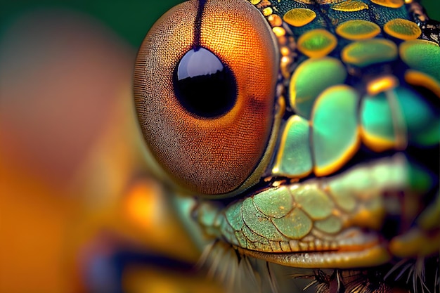 Bezpłatne zdjęcie fotografia makro kolorowych gadów