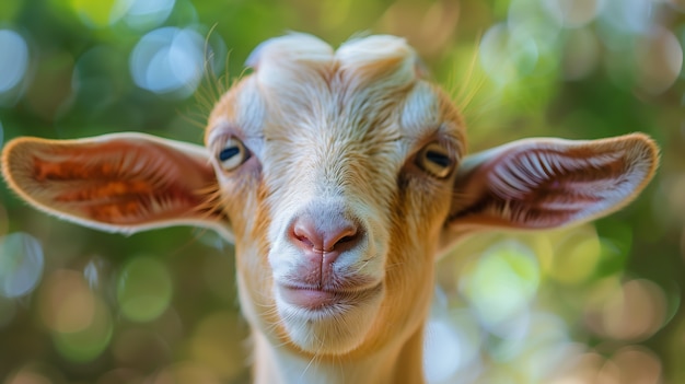 Bezpłatne zdjęcie fotorealistyczna hodowla kóz
