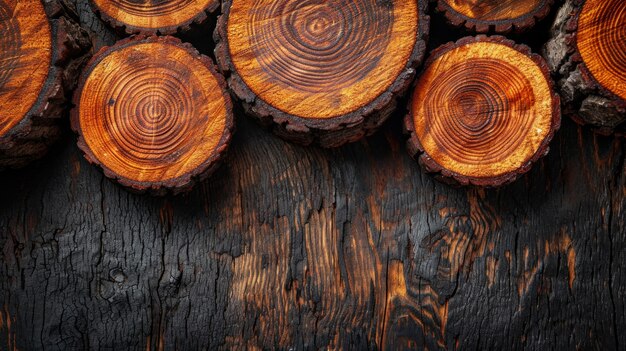 Fotorealistyczna perspektywa drewnianych kłód w przemyśle drzewnym