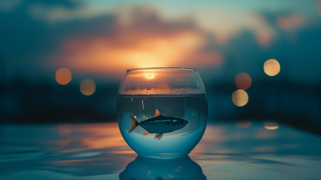 Bezpłatne zdjęcie fotorealistyczna uroczystość dnia dzikiego tuńczyka