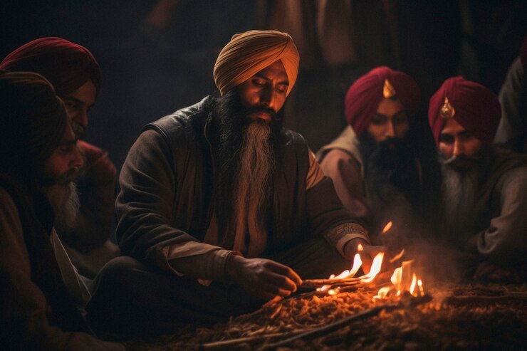 Bezpłatny plik Zdjęcie fotorealistyczne święto festiwalu lohri z ludźmi