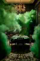 Bezpłatne zdjęcie fotorealistyczny kolorowy dym