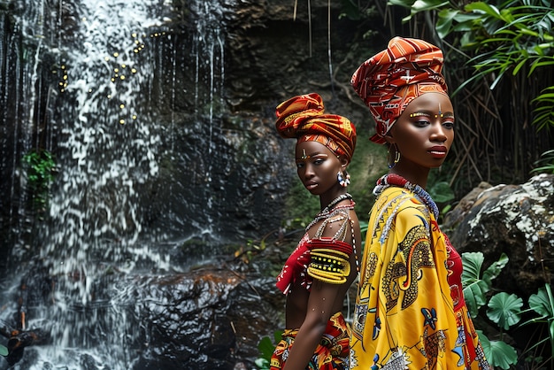 Fotorealistyczny portret afrykańskich kobiet