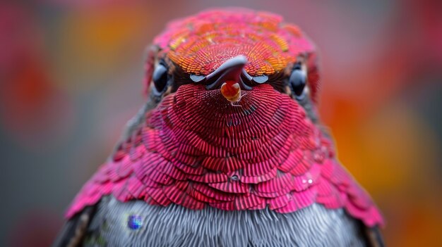 Fotorealistyczny widok pięknego kolibri w jego naturalnym środowisku