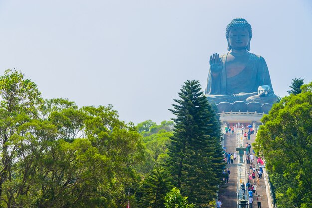 Gigant Buddha w Hong kong