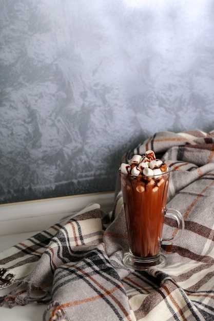 Bezpłatne zdjęcie gorące kakao z pianką